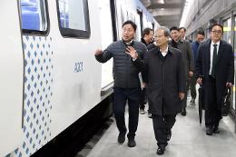 첨부 이미지: 20231117 GTX-A 시운전 열차 시승1