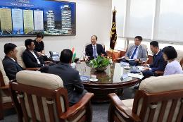 첨부 이미지: 20250915 인도 국가수도권교통공사 사업본부장 접견3