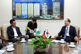 첨부 이미지: 20250915 인도 국가수도권교통공사 사업본부장 접견2