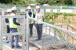 첨부 이미지: 20240619 충북선, 중부내륙선 수해복구 현장점검1