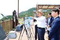 가덕도신공항 접근철도 예정구간 현장점검