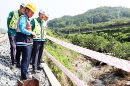 첨부 이미지: 20240712 경북선 수해복구현장 점검5