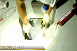 전단앵커 천공 및 설치 사진