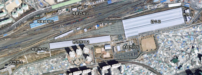 부산 차량기지 조감도