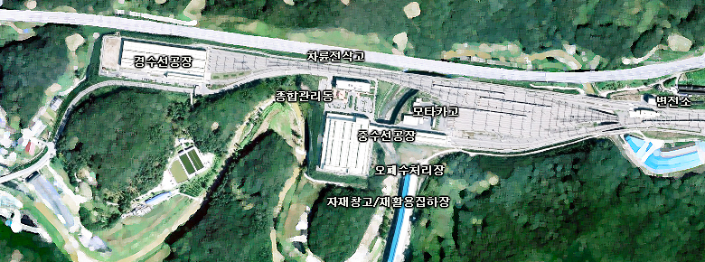 평내 차량기지 조감도