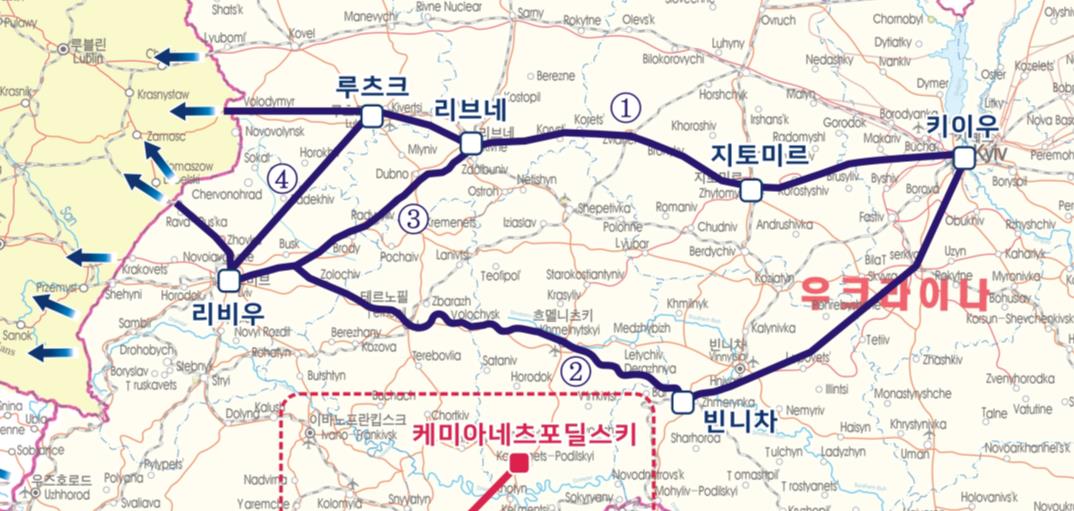 우크라이나 키이우~국경구간 고속철도 구축 타당성조사 용역