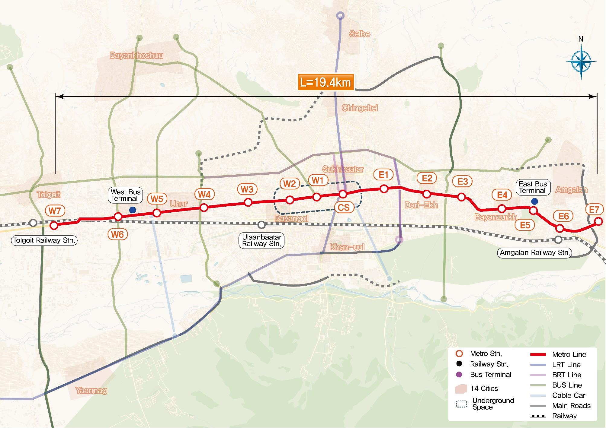 The Project Management Consulting(PMC) Service of the High-capacity Public Transportation Project 'Metro' in Ulaanbaatar